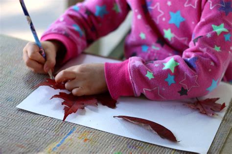 Leaf Walk Watercolor Art - I Can Teach My Child!