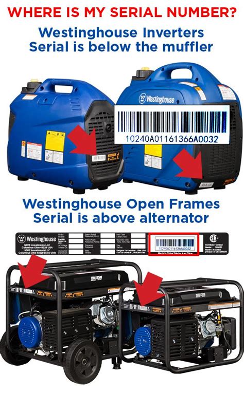 Where is my Serial Number? | Westinghouse Outdoor Equipment