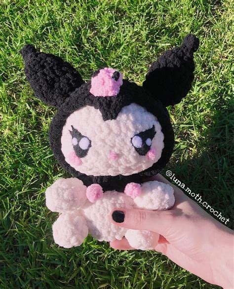 Kuromi Crochet Pattern Free Polyester Toy Stuffing The Finished Doll Size Is 25 Cm. - Printable ...