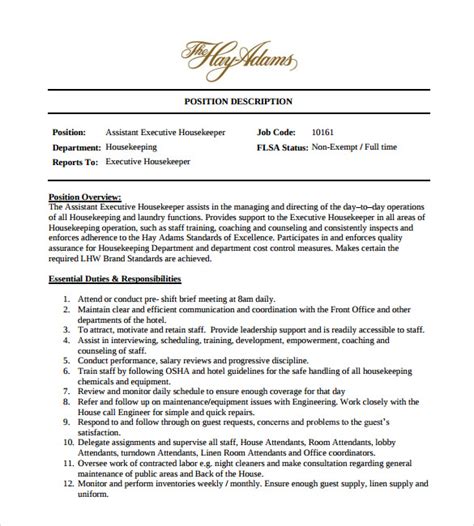 FREE 19+ Housekeeping Resume Samples & Templates