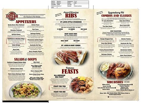 Famous Daves Menu | Menu and Prices