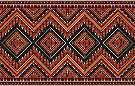 Carpet ethnic Aztec art. Geometric seamless pattern in tribal. Fabric Mexican style. 11430212 ...