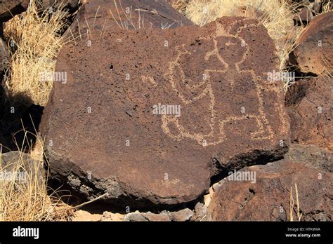 Ancient Native American Rock Art at Petroglyph National Monument in Albuquerque, New Mexico ...