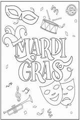 Printable Mardi Gras Coloring Pages sketch template