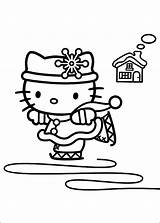 10 Hello Kitty Coloring Pages Winter  Craze sketch template