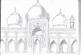 Sketch Masjid Nabawi Coloring Pages sketch template