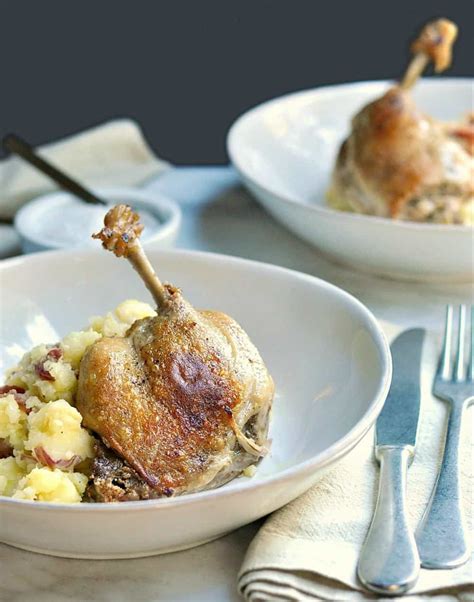 Easy Slow Cooker Duck Leg Confit | Romantic dinner recipes, Confit recipes, Meals for two