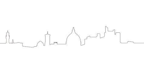 Florence Silhouette Skyline Vector Download