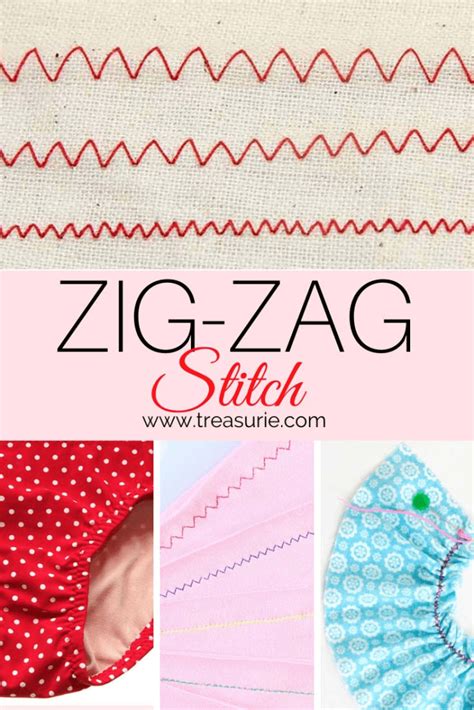 Zig Zag STITCH - How To Zig Zag & Best Settings | TREASURIE