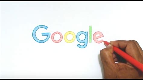 How to Draw the New Google Logo - YouTube