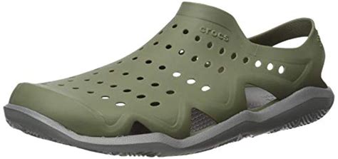 Men's Crocs Mens Swiftwater Wave Sandal Flat Water Shoes