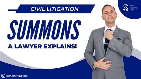 👨‍⚖️ What Is A Summons? #law #court - YouTube