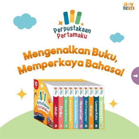 Buku Edukasi Bayi Perpustakaan Pertamaku, Buku & Alat Tulis, Buku Anak-Anak di Carousell