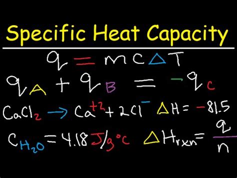 Specific Heat Calculation Formula