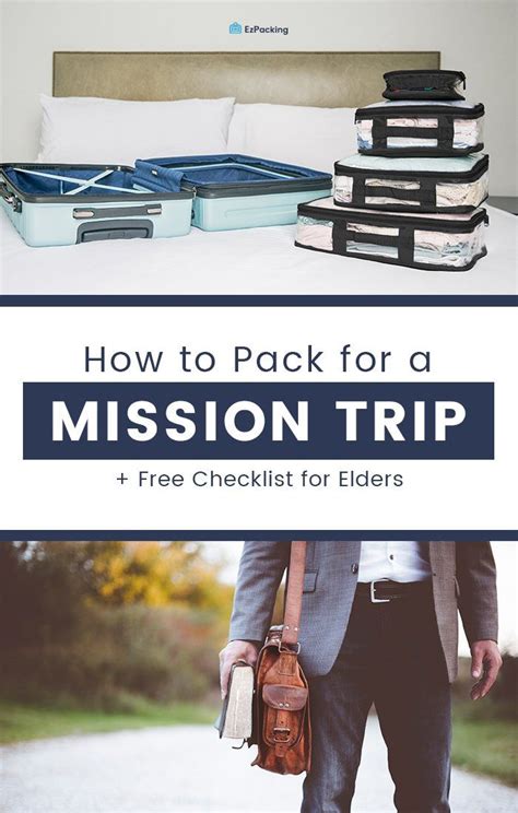 Mission Trip Packing List for Elders | Missions trip, Mission trip packing, Packing list for travel