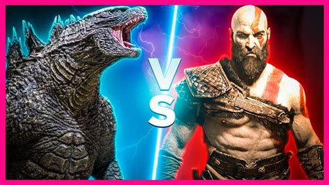 GODZILLA VS KRATOS COMBATE MORTAL | godzilla vs kong - YouTube