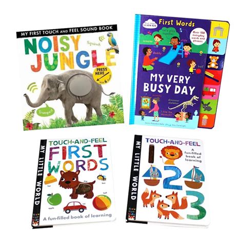 60% off on Baby & Toddler Touch-and-Feel Board Book Bundle (4 Books) | OneDayOnly.co.za