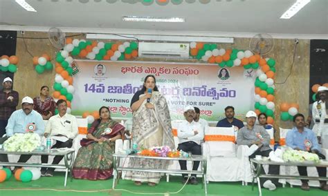 Kurnool district collector participates in national voters day event