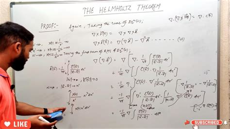 The Helmholtz Theorem| Proof of The Helmholtz Theorem | MSc. | +3 | Vector Calculus - YouTube