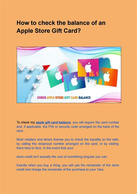 How to check the balance of an Apple Store Gift Card? by danielrand91 ...