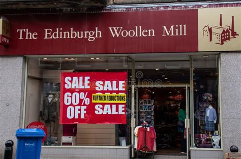 Edinburgh Woollen Mill Shop Front Editorial Photo - Image of wool, notice: 123897836