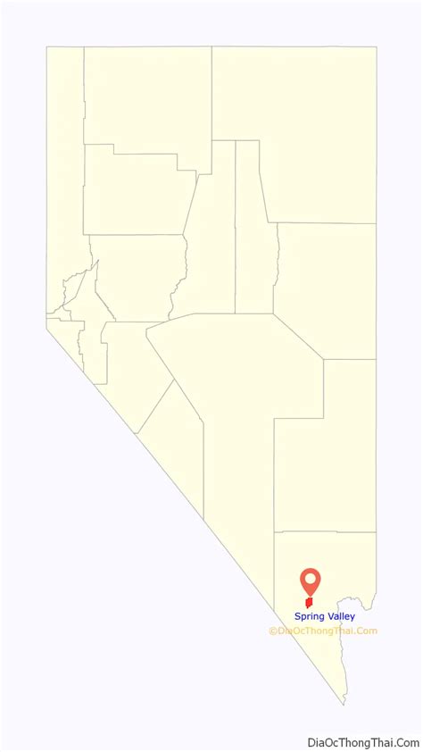 Map of Spring Valley CDP, Nevada