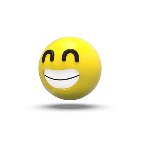 3d Render Smiley Emoji Gezicht Zijaanzicht, Emoticon, Gezicht, Glimlach ...