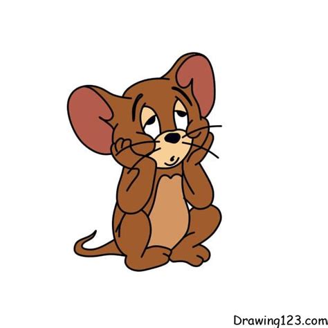 How To Draw Jerry The Mouse From Tom And Jerry