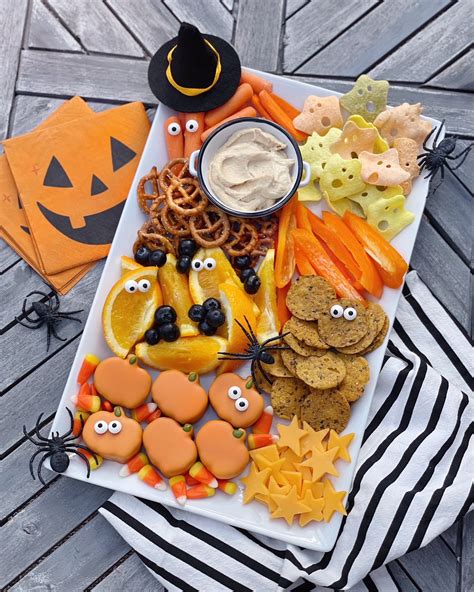 Kid-Friendly Halloween Snack Board. - DomestikatedLife