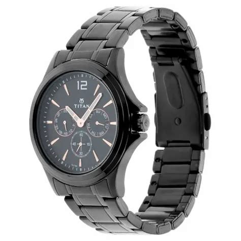 Titan Black Dial Stainless Steel Strap Mens Wrist Watch at Rs 5295 ...