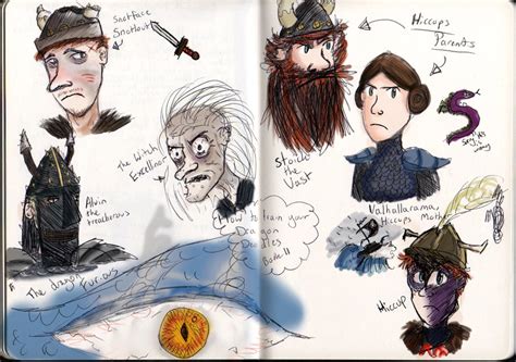 How To Train Your Dragon (Book) Doodles :) by PaintSplatKat on DeviantArt