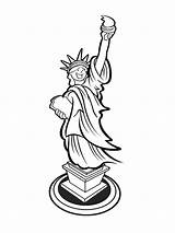 Statue Of Liberty coloring pages sketch template
