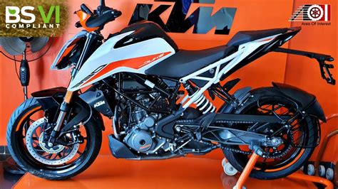 2020 KTM Duke 390 BS6 White Colour Dual ABS | Price | Mileage | Features | Specs - YouTube