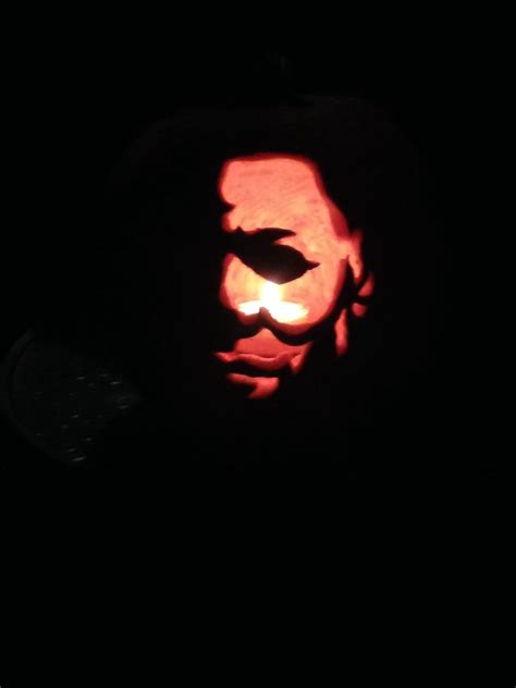 Michael Myers Pumpkin Template