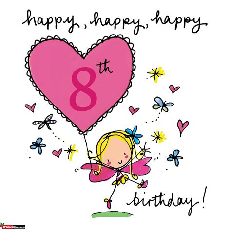 Happy 8th Birthday Wishes Image