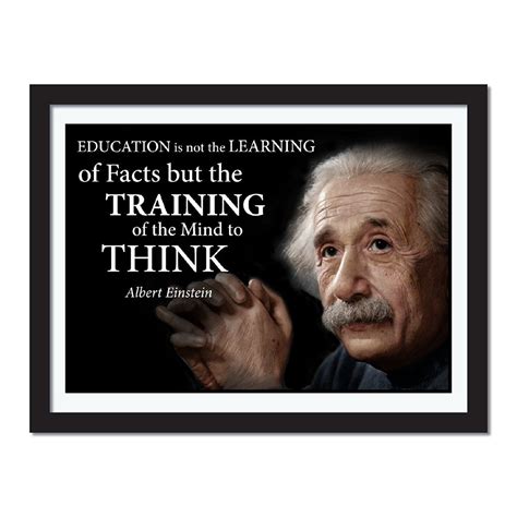 Albert Einstein Education Poster for Home Library Classroom or Office - Young N' Refined Math ...