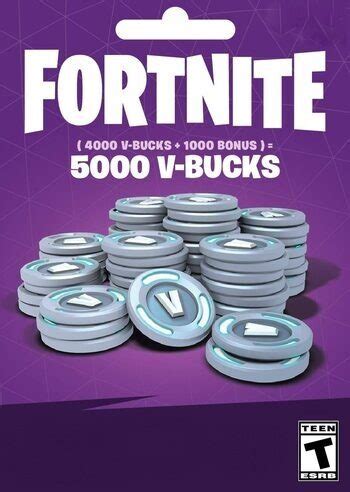 Fortnite 5000 V-Bucks gift card Epic Games key cheap | ENEBA