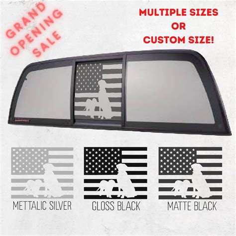 American Flag Decal Custom Size Decals for Trucks Rear - Etsy