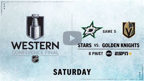 2023 Stanley Cup Western Conference Final Continues Saturday in a Primetime Game 5 Matchup 8:00 ...