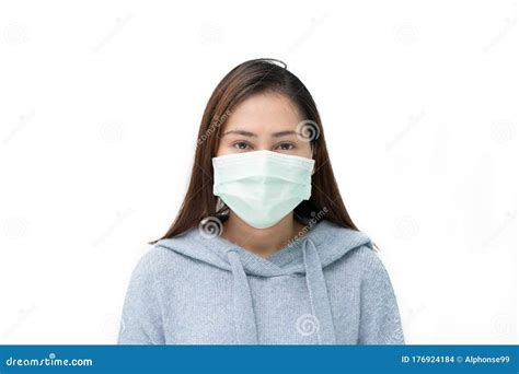 Front of Girl Wearing Mask Again Flu and Covid-19,corona Virus Stock Photo - Image of medical ...