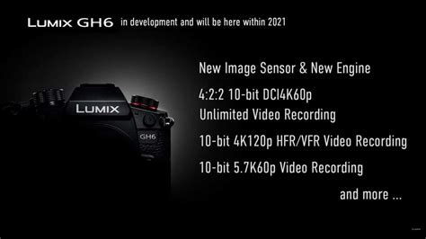 Yes, the Panasonic Lumix GH6 is actually coming! And it shoots 4K/120 ...