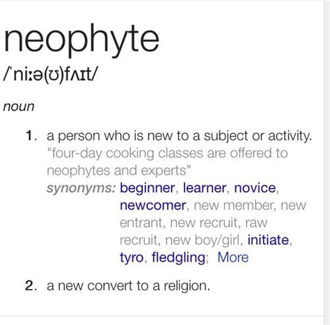 Word neophyte | Word definitions, Words, Word of the day