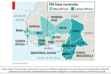 Francophone using Franc CFA in Africa | Download Scientific Diagram