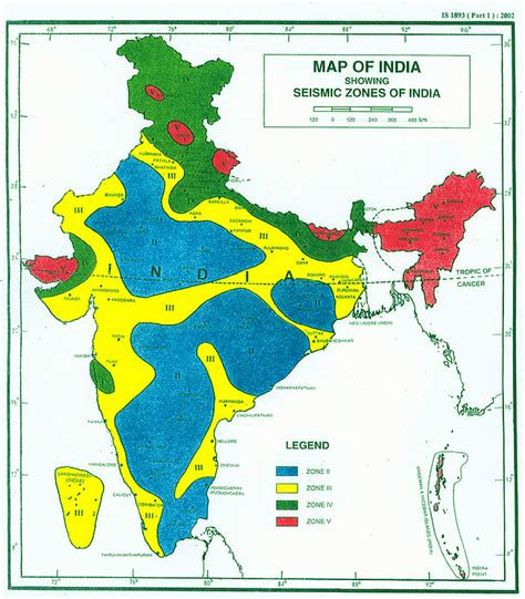 India Map Earthquake Zoning