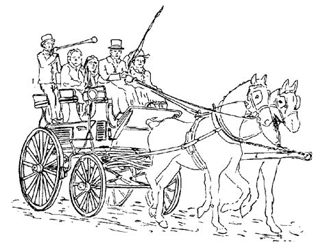 Horse And Buggy Drawing at GetDrawings | Free download