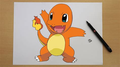 How to draw Charmander | Step by step | Pokémon #004 - YouTube