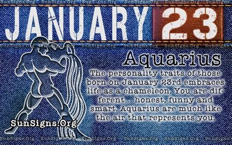 January 23 - Aquarius Birthday Horoscope Personality Traits | Sun Signs