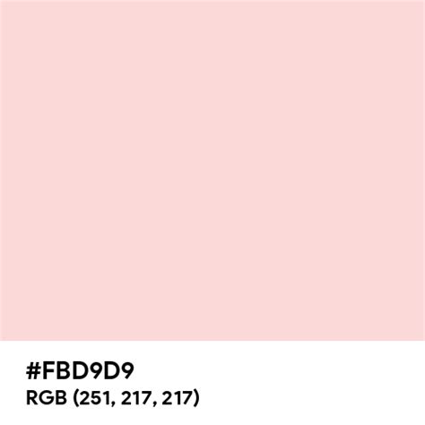 Light Baby Pink color hex code is #FBD9D9