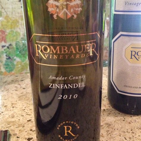 Ry shared Rombauer Vineyards Proprietor Selection Amador County ...