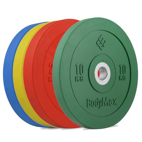 BalanceFrom Olympic Bumper Plate Weight Plate With Steel Hub, Color Coded, 160 Lbs Set ...